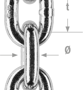 Ankerkette Edelstahl 10x28mm, DIN 766, 1.4462 (318LN) gebeizt und gl&auml;nzend passiviert (Produktanfrage)