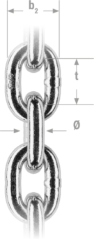 Ankerkette Edelstahl 10x28mm, DIN 766, 1.4462 (318LN) gebeizt und glänzend passiviert (Produktanfrage)